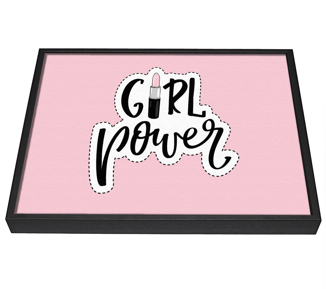 A picture of a Girl Power 1 framed canvas print sold by Wallart-Direct.co.uk