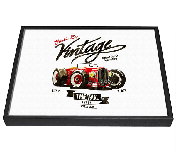 A picture of a Vintage Road Race framed canvas print sold by Wallart-Direct.co.uk