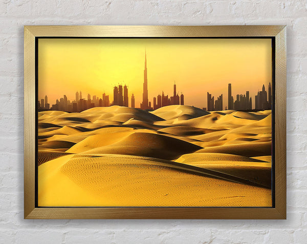 Burj Khalifa Golden Sunset