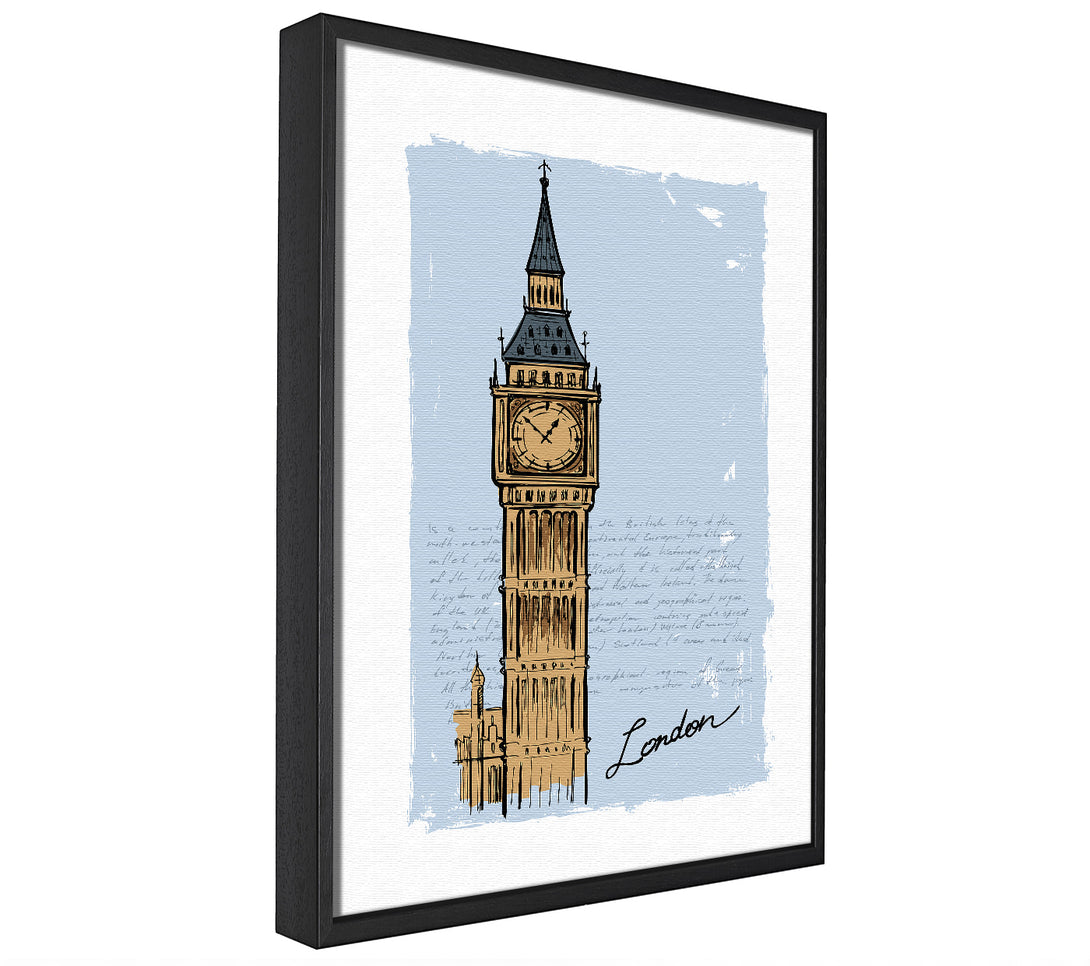 A picture of a Big Ben Blues framed canvas print sold by Wallart-Direct.co.uk