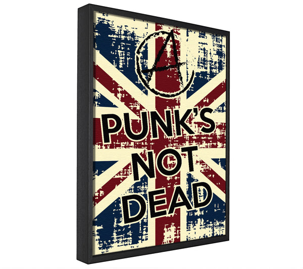 A picture of a Punks Not Dead framed canvas print sold by Wallart-Direct.co.uk