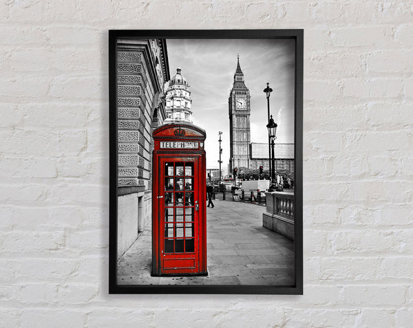 Red Phone Box Near Big Ben