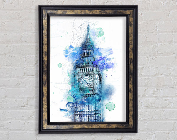 Watercolour Big Ben 1