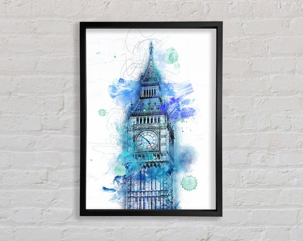 Watercolour Big Ben 1