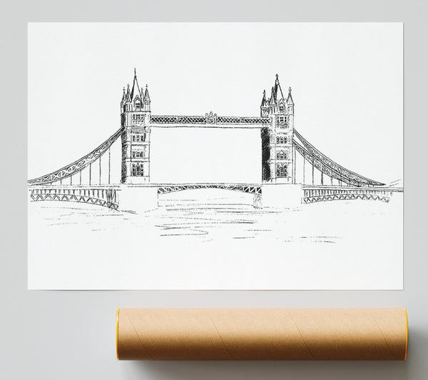 Tower Bridge Outline 4