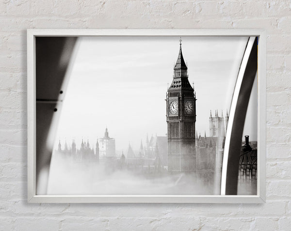 Big Ben Through The London Eye Mist