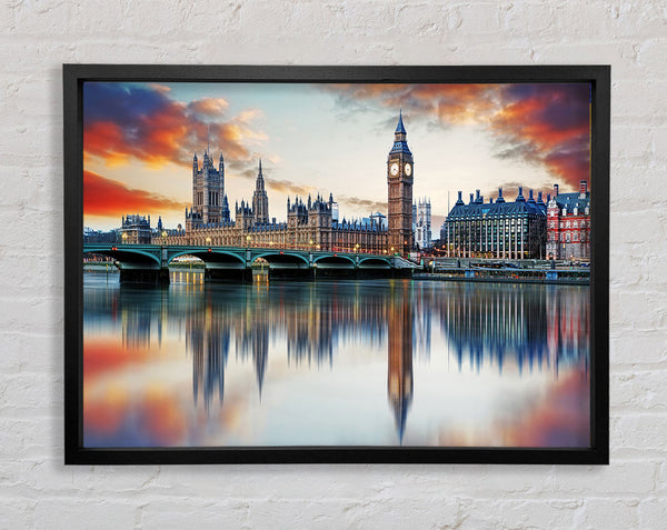 Stunning Reflections Of The Houses Of Parliament