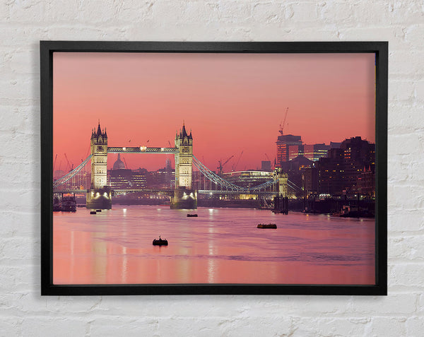 Pink Nights Through The Tower Bridge