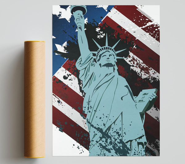 Retro Statue Of Liberty