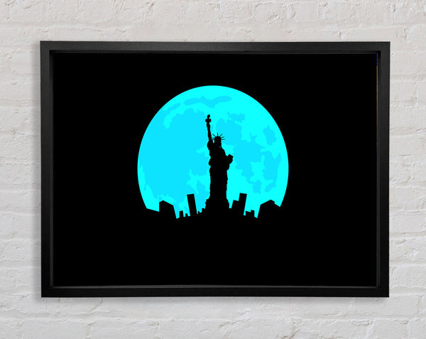 Statue of Liberty In The Blue Moon