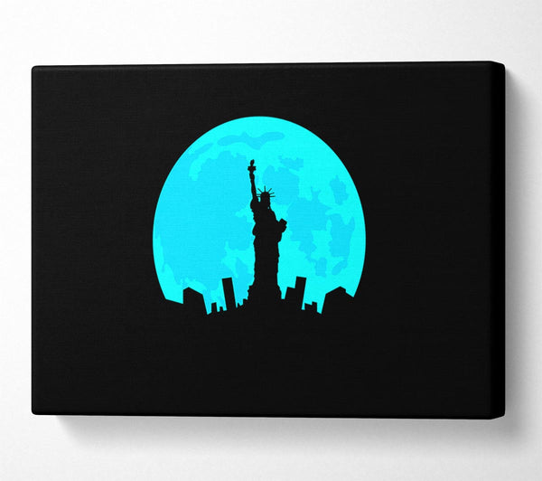 Statue of Liberty In The Blue Moon