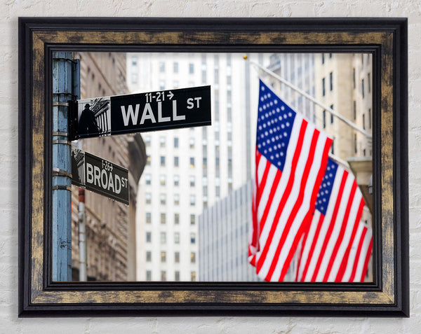 Wall Street American Flags