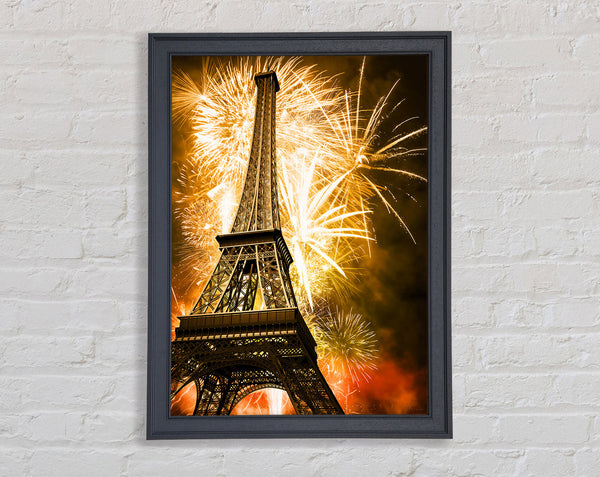 Eiffel Tower Fireworks 2