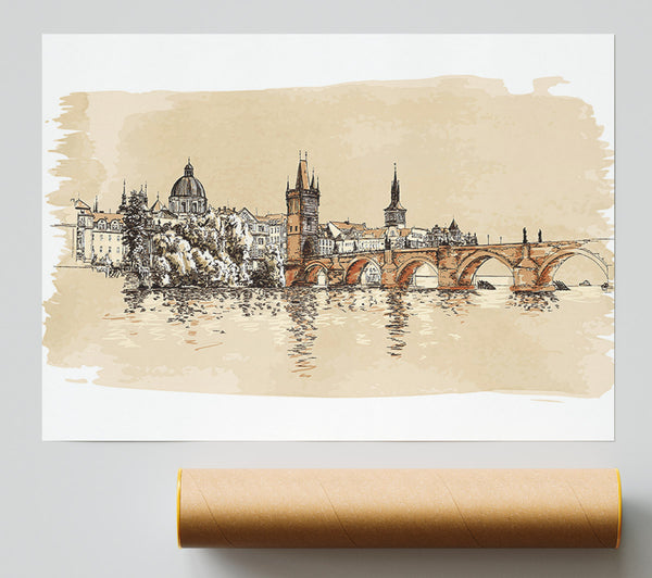 Charles Bridge Watercolour