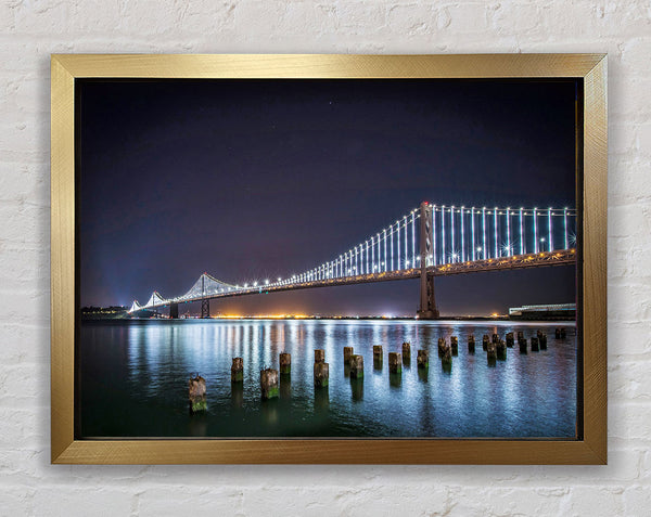 Golden Gate Bridge Light Reflections