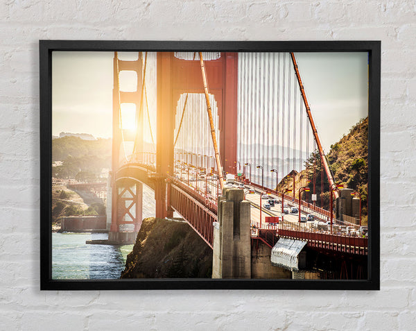 Sunrise Glow Over The Golden Gate Bridge