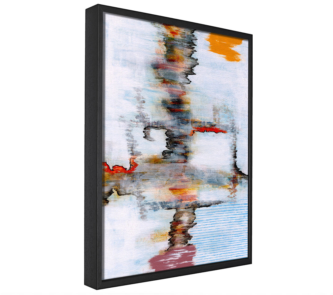 A picture of a Village Sound Waves framed canvas print sold by Wallart-Direct.co.uk