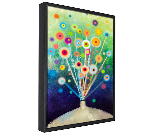 A picture of a Energy Flowers framed canvas print sold by Wallart-Direct.co.uk