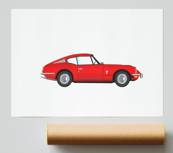 Red Etype Jaguar