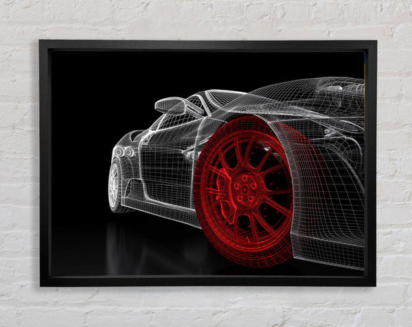 Wireframe Ferrari 1