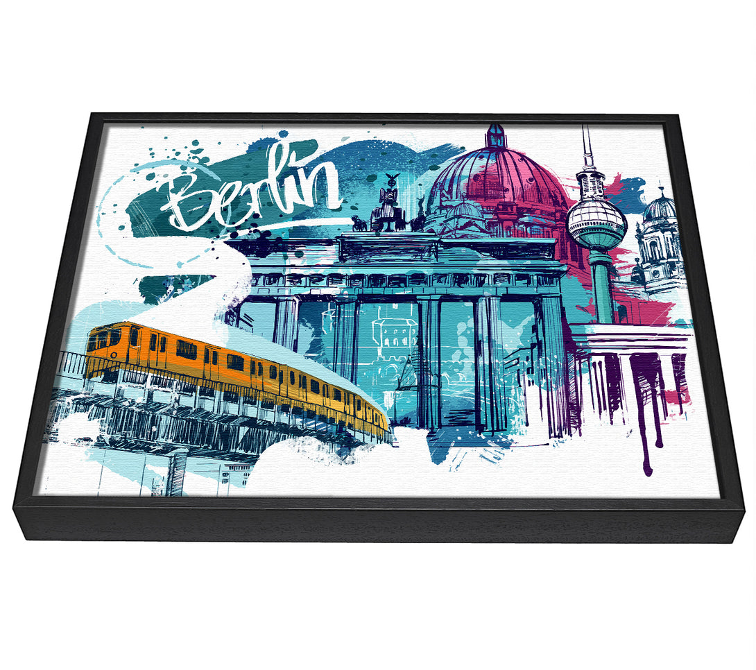 A picture of a Berlin framed canvas print sold by Wallart-Direct.co.uk