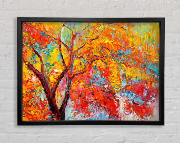 Stunning Orange And Red Autumn Tree