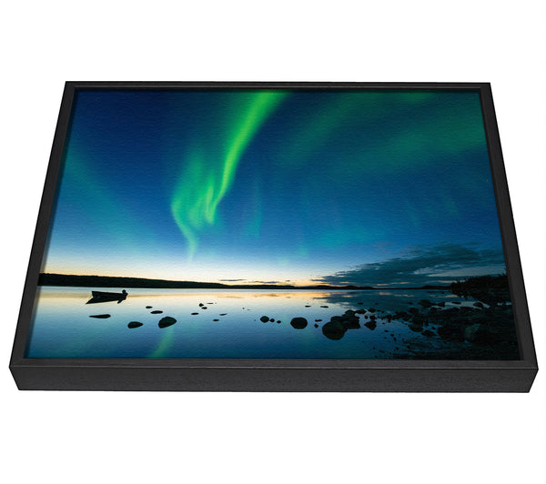 A picture of a Northern Light Reflections framed canvas print sold by Wallart-Direct.co.uk