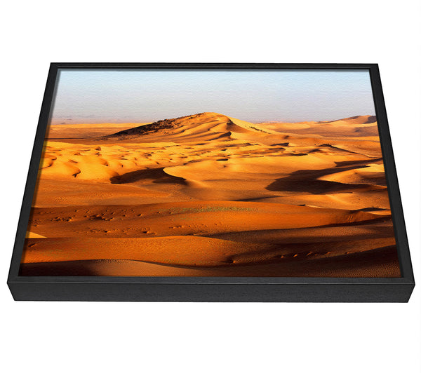 A picture of a Desert Mound framed canvas print sold by Wallart-Direct.co.uk