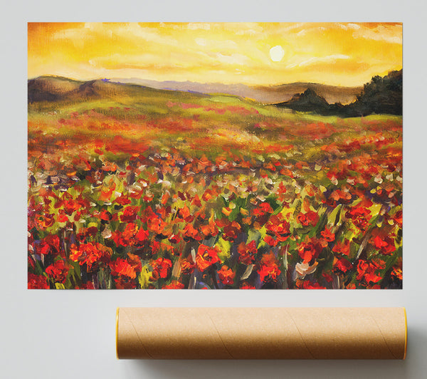 Poppy Field Sun