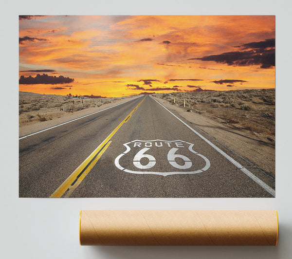 Route 66 Sunset