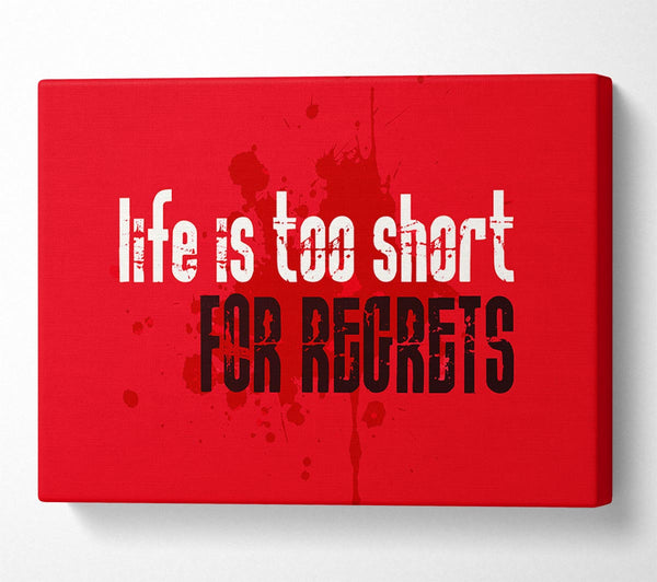 Life Is To Short For Regrets