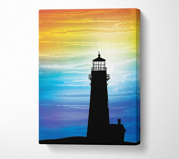 Lighthouse Rainbow Skies