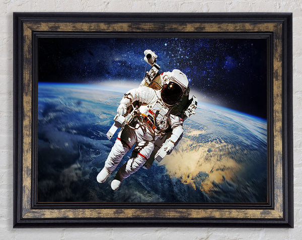 Astronaut Above The Earth