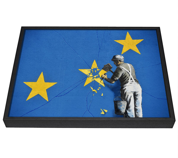 A picture of a Euro Star framed canvas print sold by Wallart-Direct.co.uk