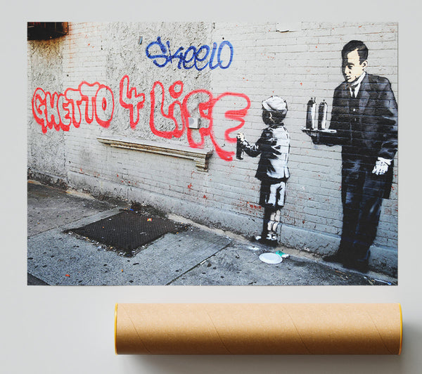 Banksy Ghetto For Life