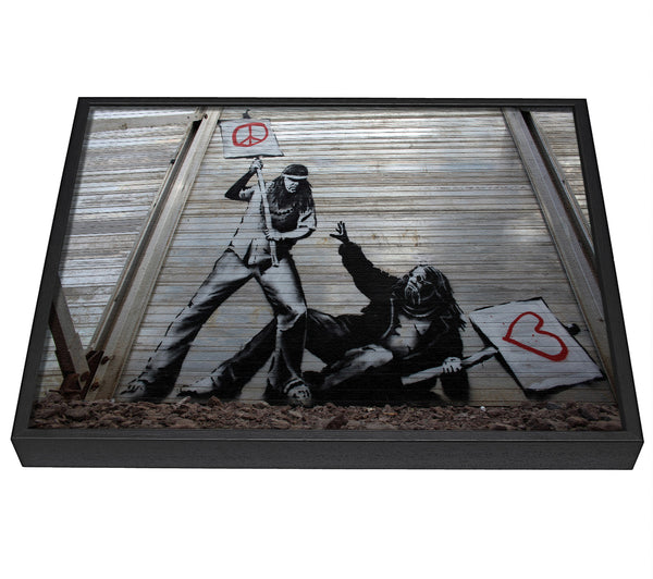 A picture of a Drinking Cherub framed canvas print sold by Wallart-Direct.co.uk