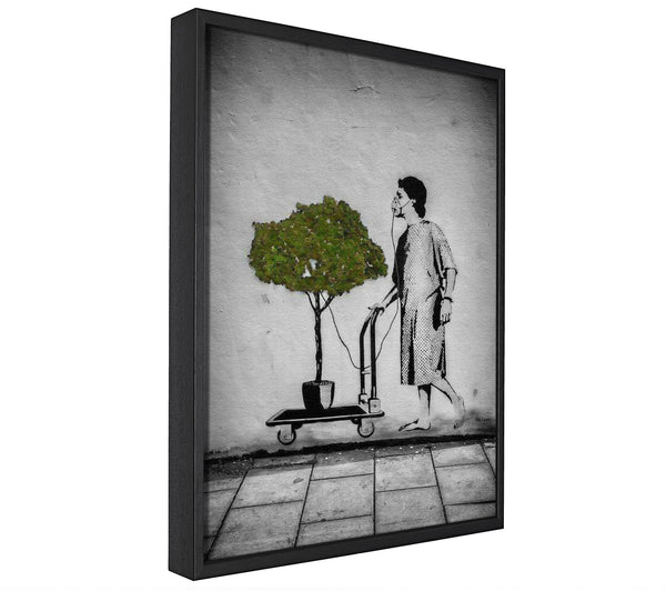 A picture of a Oxygen tree framed canvas print sold by Wallart-Direct.co.uk