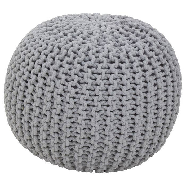 Grey Kids Knit Pouffe