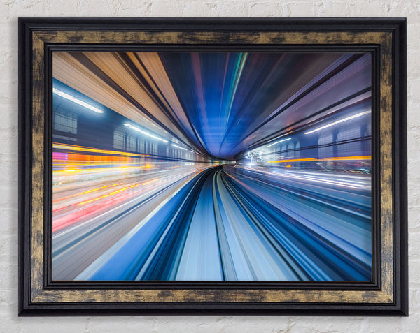 Tunnel of light and colour