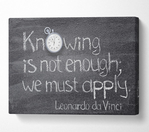 Leonardo da vinci quote chalks