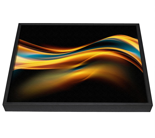 A picture of a Flow of liquid light framed canvas print sold by Wallart-Direct.co.uk