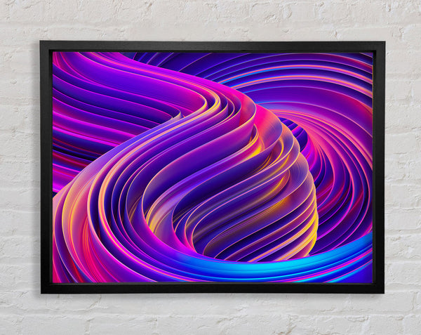 Purple and blue swirl