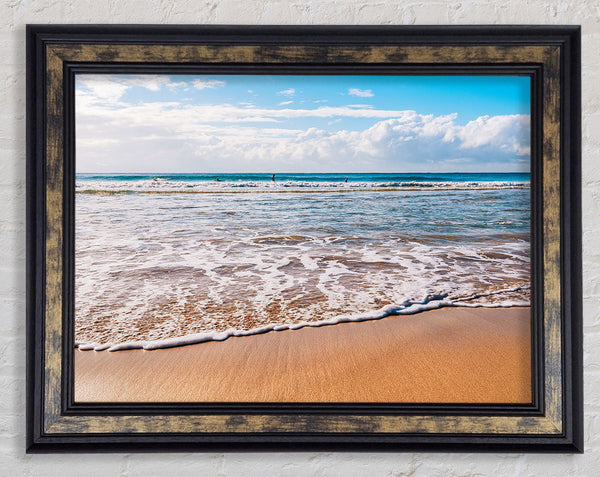 Beautiful sandy day at the beach