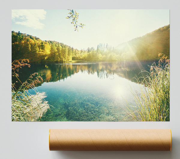 Sun Shining On The Calm River