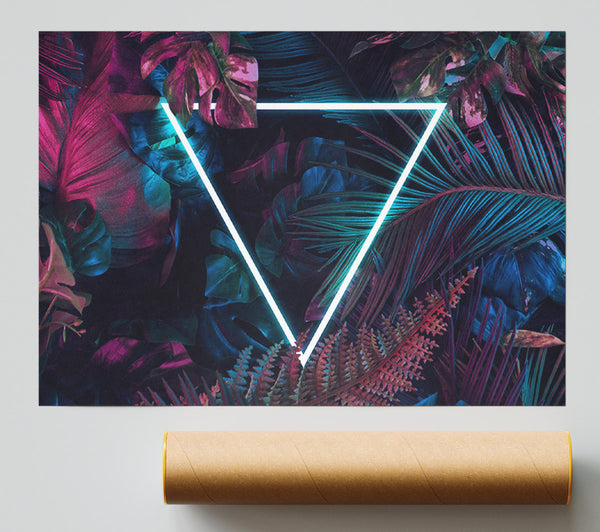 Neon Triangle In The Jungle