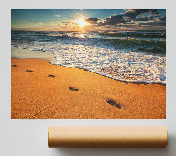 Footprints On The Beach