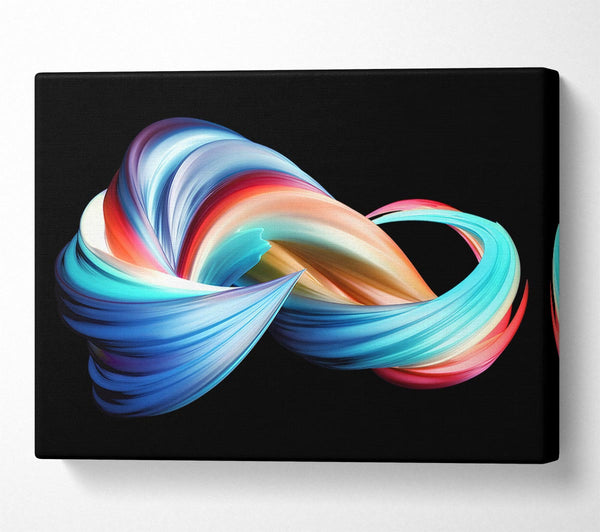 swirling jet of colours