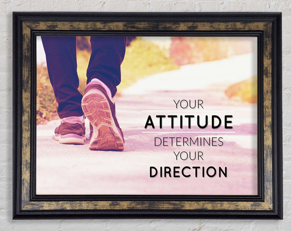 Your Attitude determines your direction