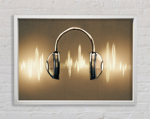 Light painted headphones