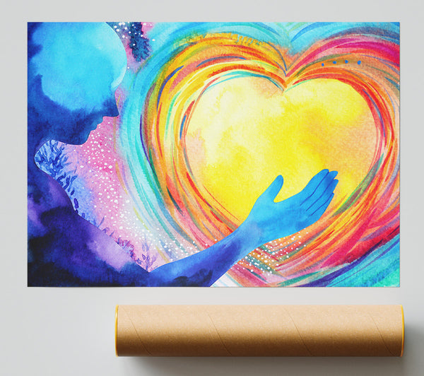 Water Colour Warming Heart